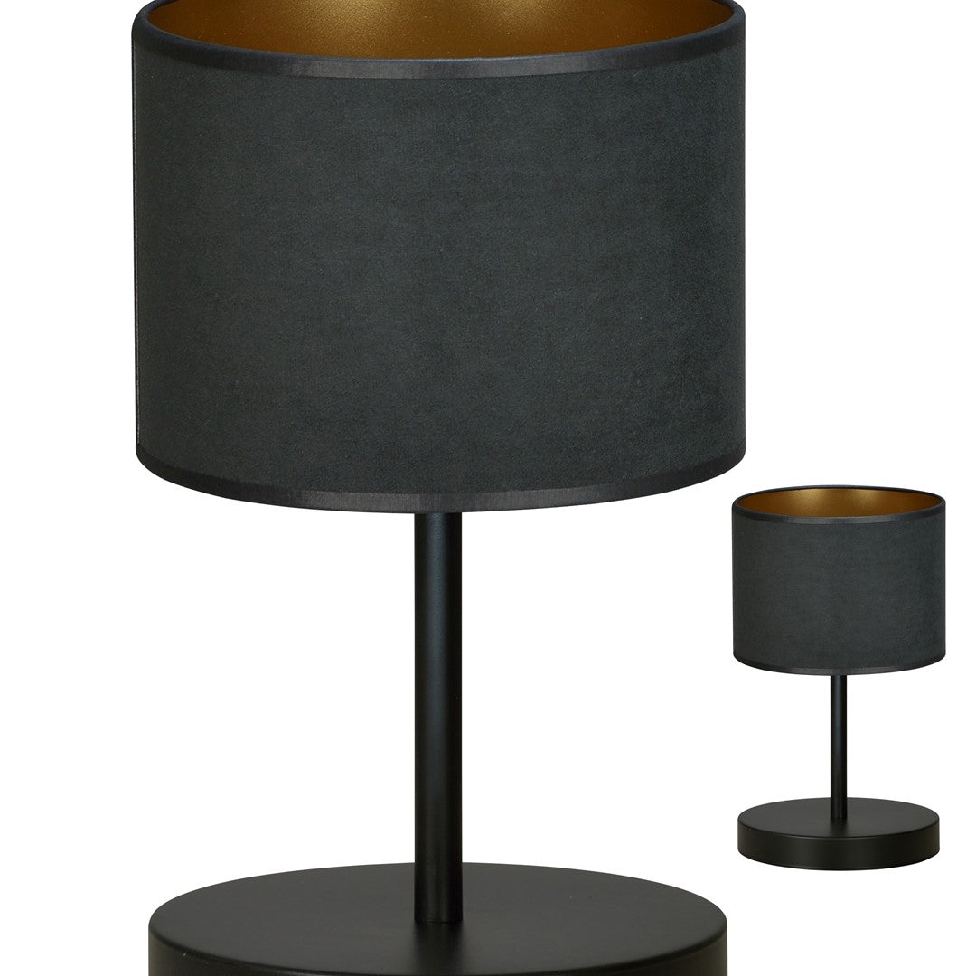 Nachttischlampe Hilde schwarz