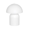Weiße Pilz-Nachttischlampe