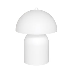 Weiße Pilz-Nachttischlampe