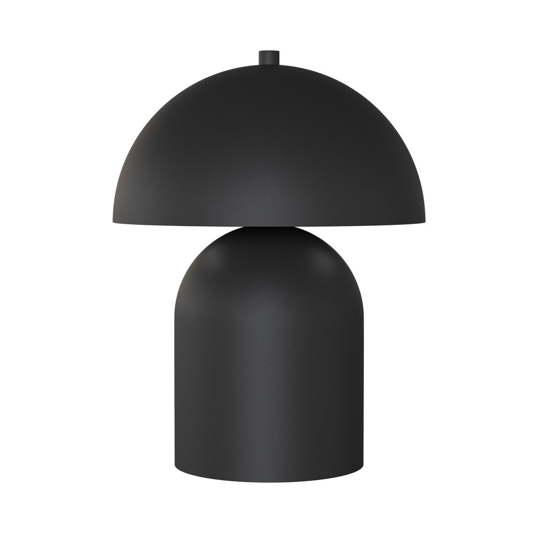 Vue rapprochée du luminaire noir montrant le détail de l'emboîtement