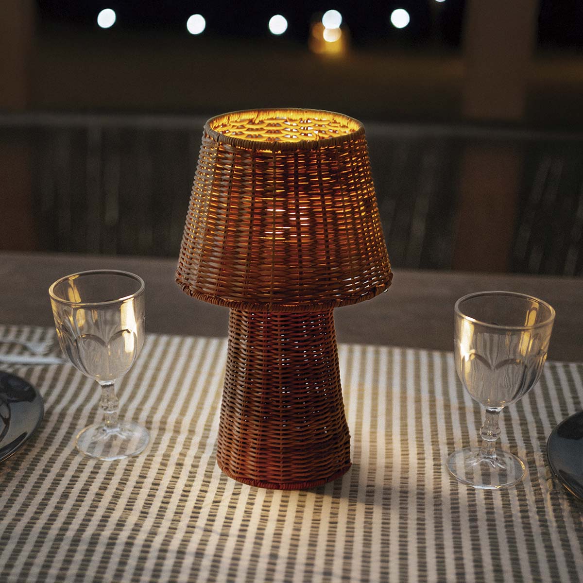 Lampe à poser Lola 40 Nature en fibres naturelles