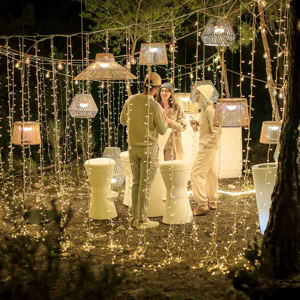 Luceo Außen-Lichtervorhang 3 x 2 m