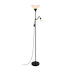 Lampadaire Lauria noir, verre