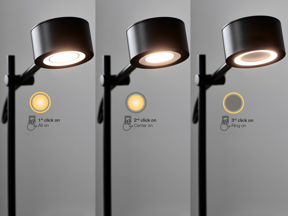 Applique murale LED Clyde noire