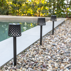 Gretita Solar-Gartenleuchte, 4er-Set