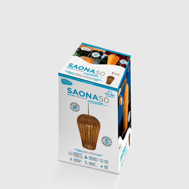 Emballage carton du produit avec visuel de la suspension et informations techniques