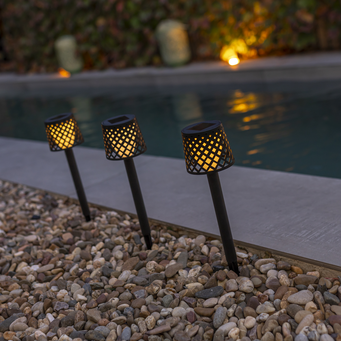 Gretita Solar-Gartenleuchte, 4er-Set