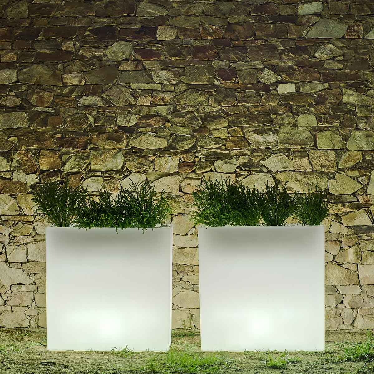 Jardinière lumineuse rectangulaire Junco 80
