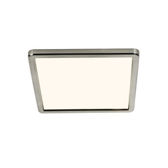Plafonnier LED Oja 29 Square variable 3 niveaux 3000 ou 4000K nickel brossé