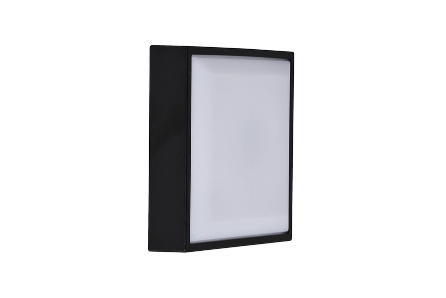 Profil du boîtier noir éteint avec large diffuseur blanc opaque