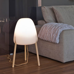 Stehlampe Rocket mit Holzfüßen