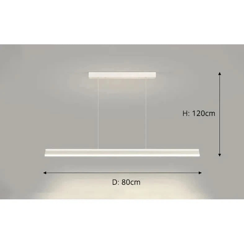 Dining room Lamps Pendant Lights for Dining table kitchen Home Decor Indoor lighting lustre white black Hanging Lamp fixture | Designix -  A White 80cm Brightness Dimmable  - https://designix.fr/