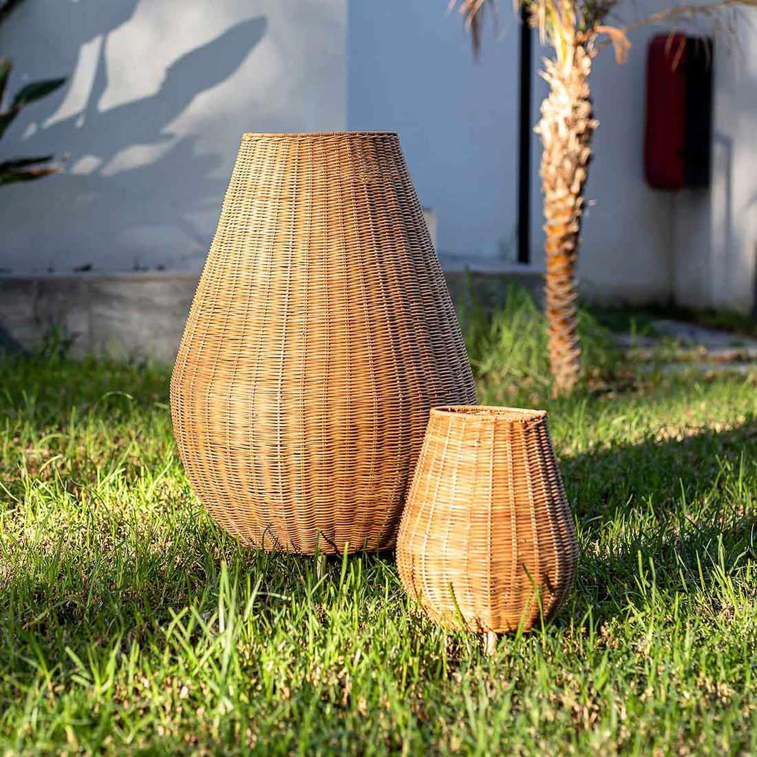 Dekorative Lampe Saona 70 aus Naturfasern