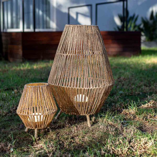 Deko-Lampe Sisine 70 aus Naturfasern