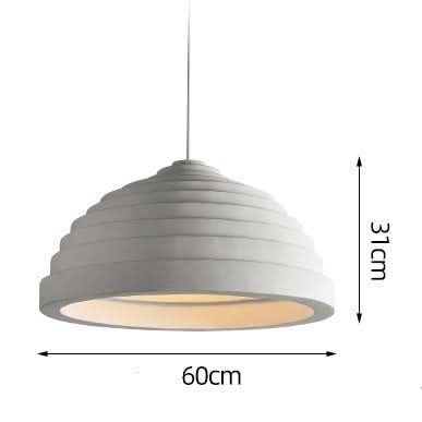 Schéma coté du luminaire : 60 cm de diamètre et 31 cm de hauteur.