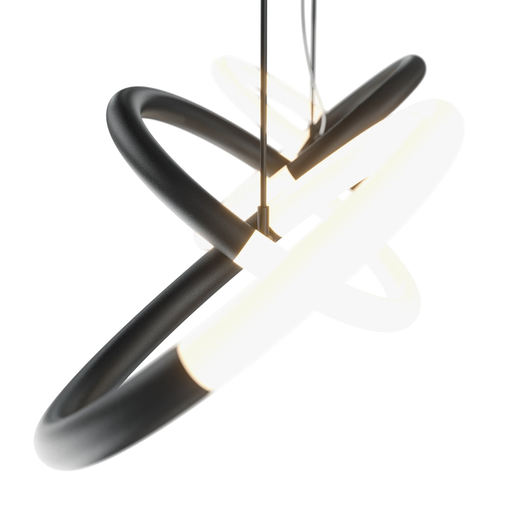 Node Pendelleuchte schwarz
