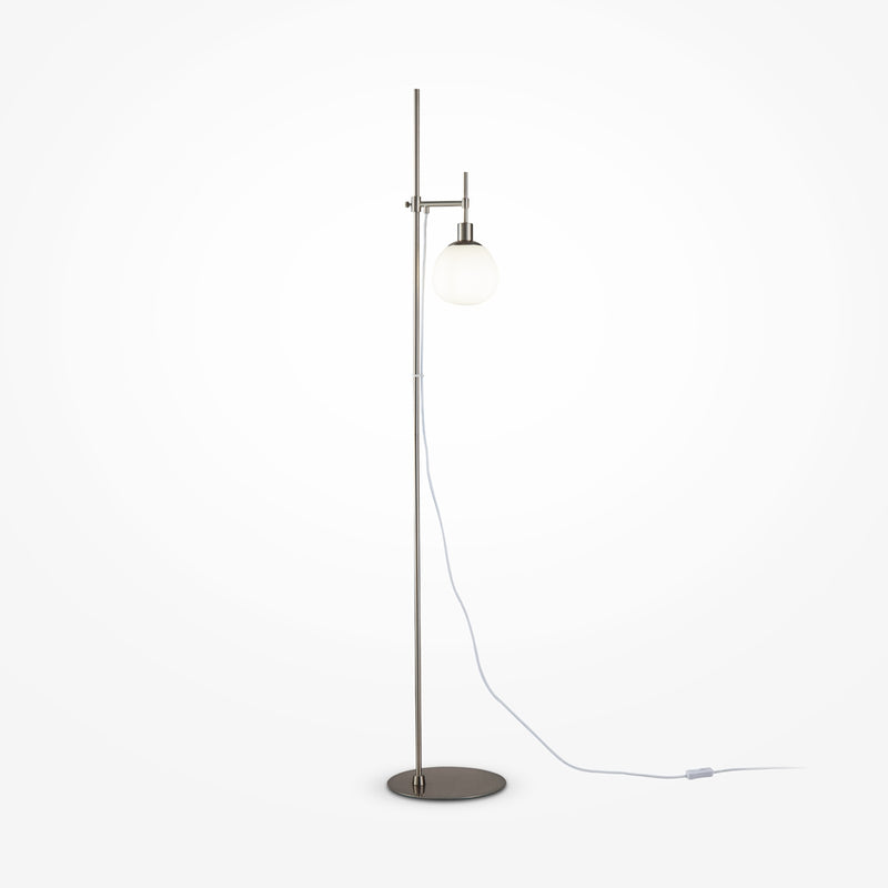 Erich Silberne Stehlampe