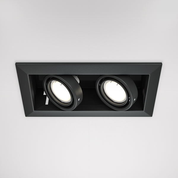 Moderner Spot aus Metall, schwarz