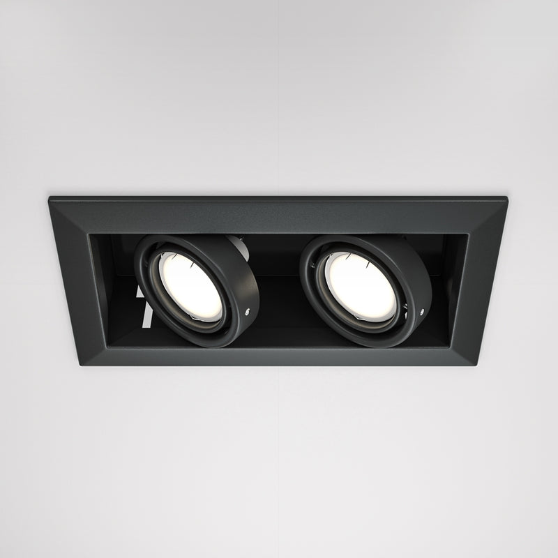 Moderner Spot aus Metall, schwarz