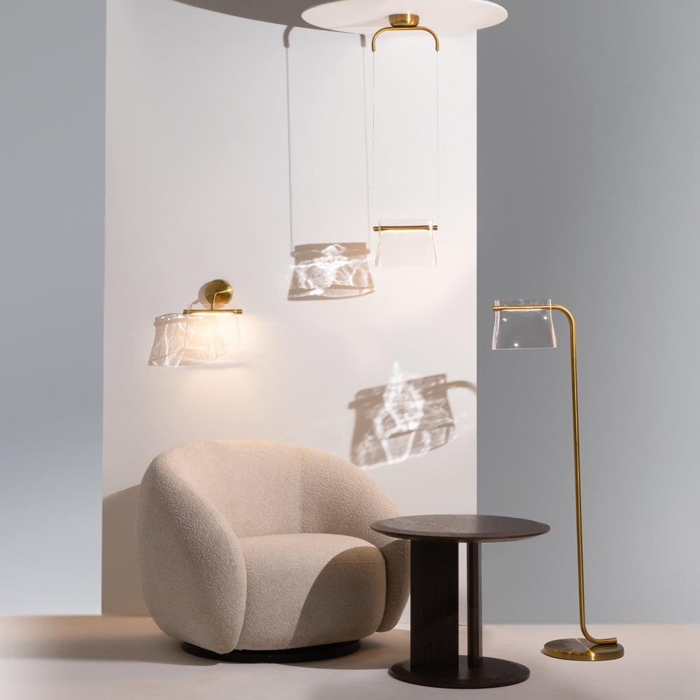 Cabaret Suspension luminaire doré