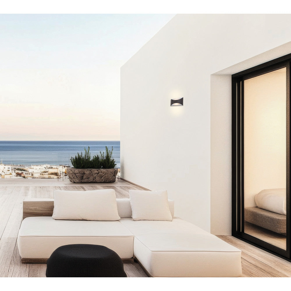 Applique Exterieure ZAMBELIS 11W IP65 DESIGN Gris fonce E265