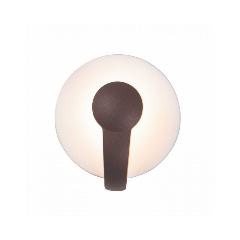 Applique Exterieure ZAMBELIS 12W IP65 DESIGN Marron et Blanc Sable E271