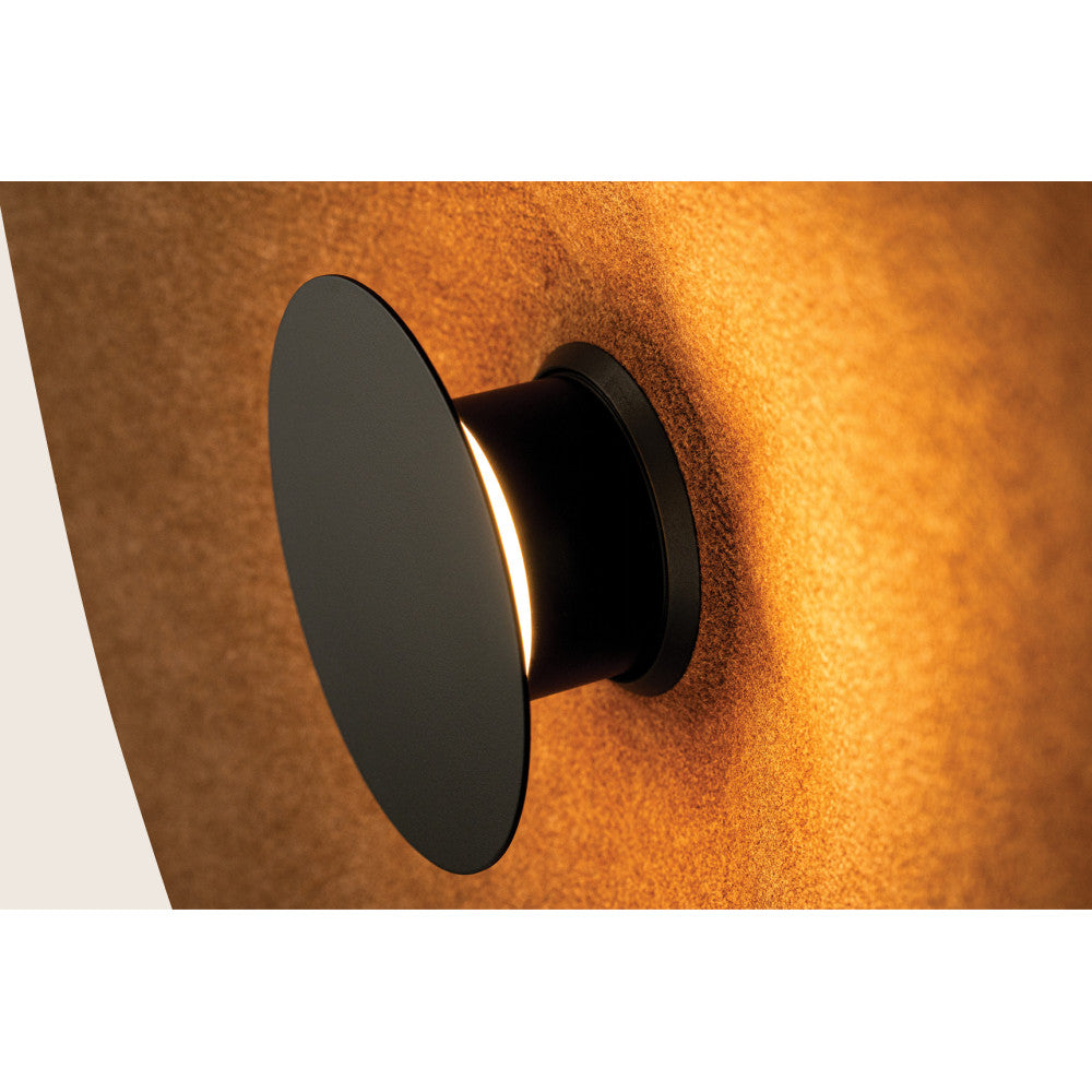 Applique Murale Acoustique ZAMBELIS D500 6W DESIGN Marron et Noir 25179