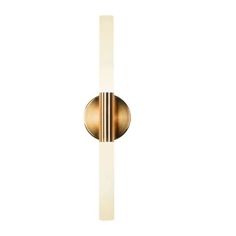 Produit seul sur fond blanc, disque central doré et deux tubes opalins