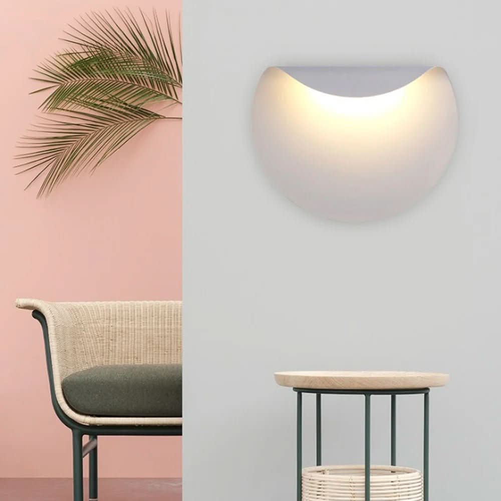 Minimalistische weiße Wandleuchte | Kyra