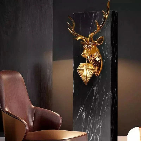 Wandleuchte Hirsch – Premium-Design Waldlicht