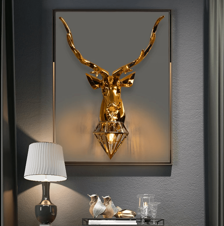 Wandleuchte Hirsch – Premium-Design Waldlicht