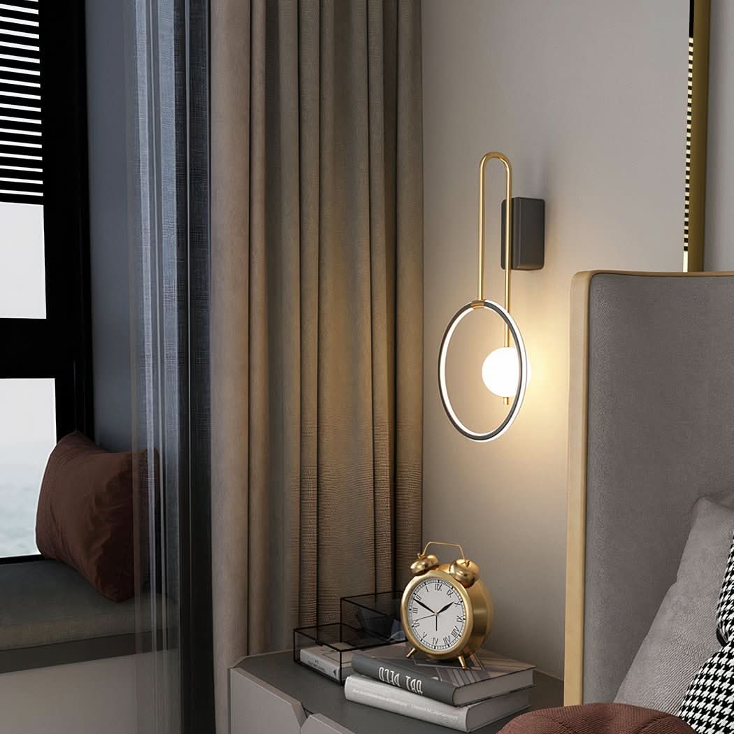 Minimalistische Design-Wandleuchte für Schlafzimmer Kreis | Uria