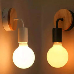 Design-Wandleuchte aus Holz | Natürliches Licht