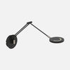 Schwarze Design-Wandleuchte mit Gelenkarm, LED-Leselampe | Éclio
