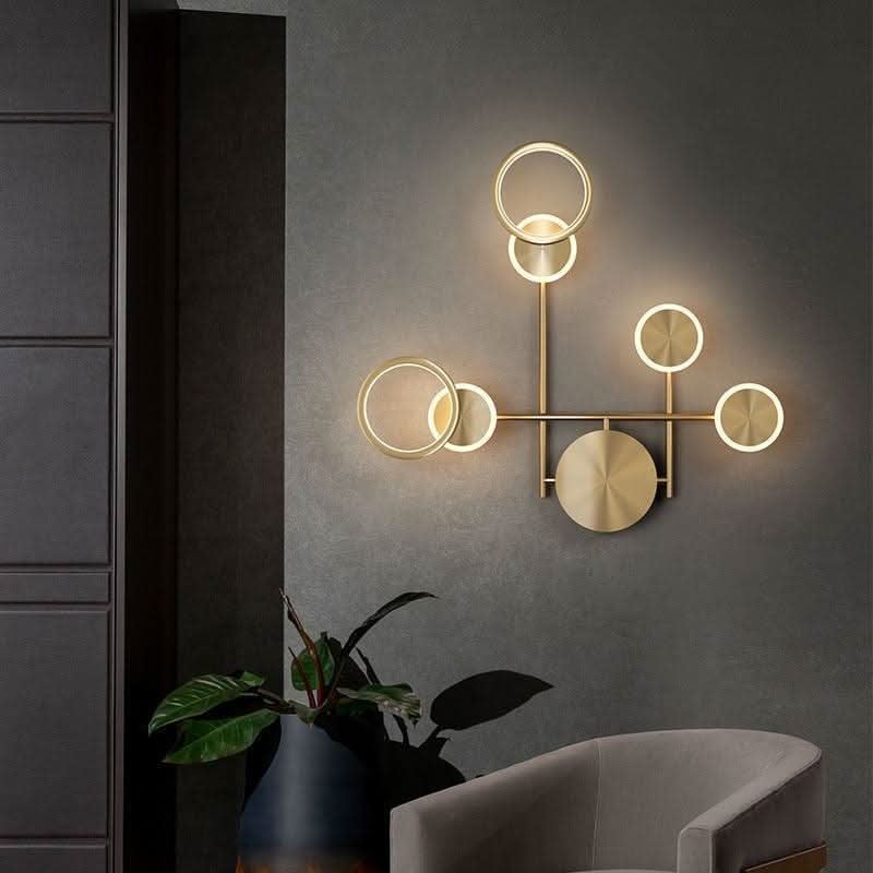 Design-Wandleuchte Gold | Ceno