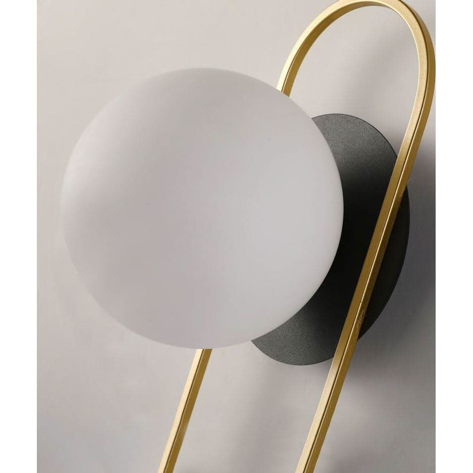 Applique Murale Globe | Lumière Céleste - Designix Applique Murale Fond Noir Blanc Chaud