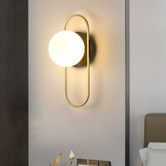 Applique Murale Globe Design Verre & Fer | Lumière Céleste