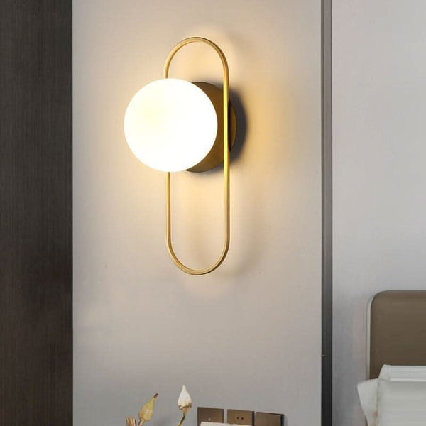 Applique Murale Globe Design Verre & Fer | Lumière Céleste