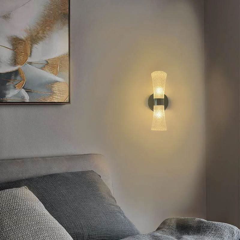 Applique Murale Longue Verticale Moderne | Rayon de Lune - Designix Applique Murale Argent Blanc Chaud (3200K)