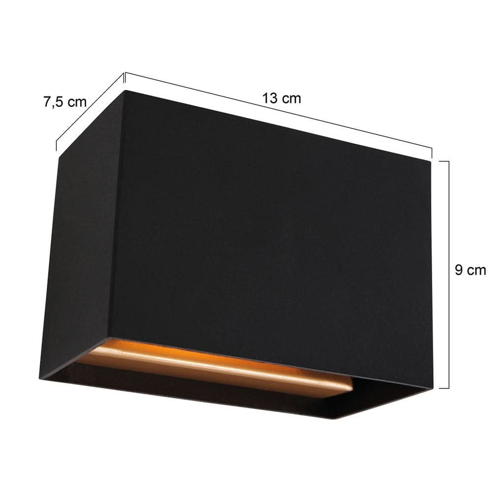 Applique Murale Noir LED | Hira