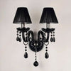Schwarze Wandleuchte im Barockstil | Orsay