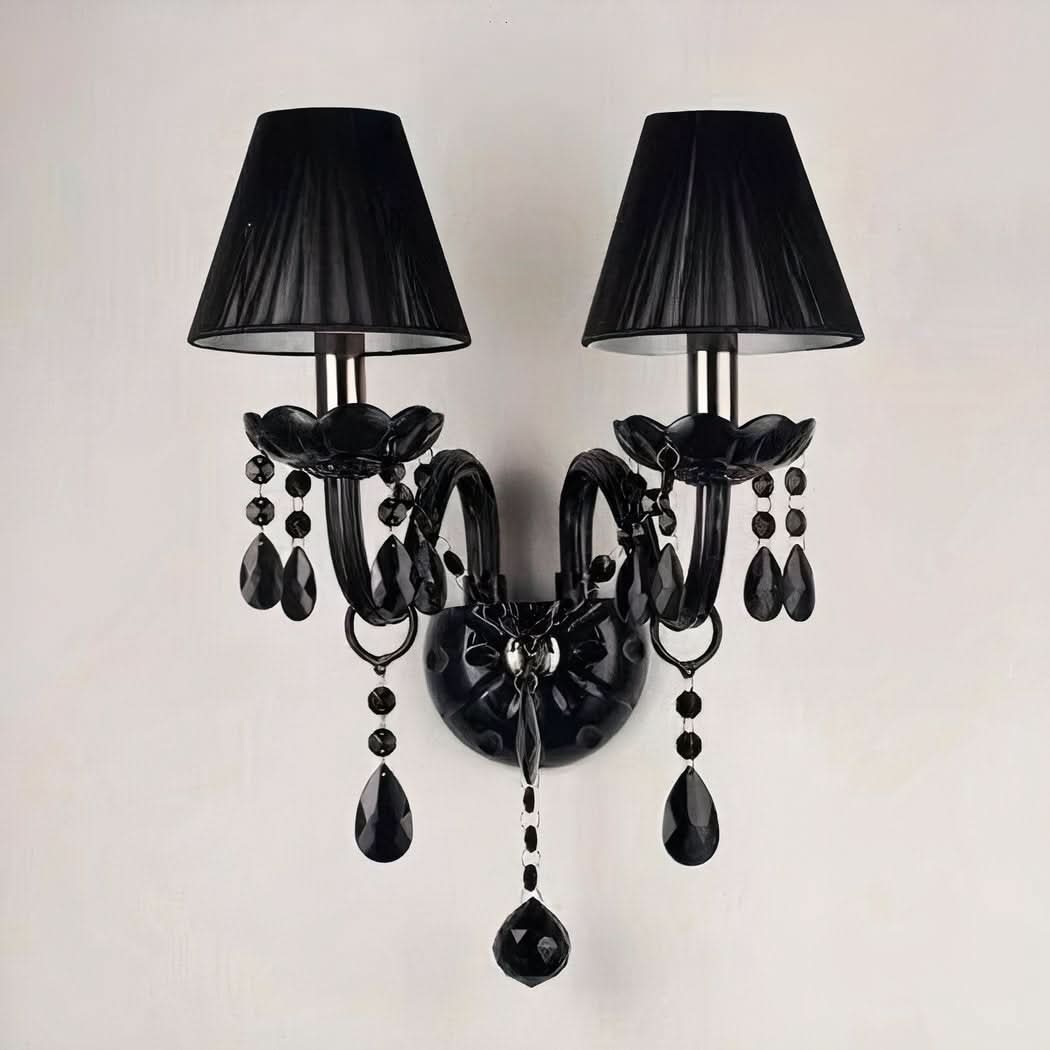 Schwarze Wandleuchte im Barockstil | Orsay