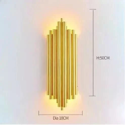 Schéma coté du grand modèle mural : hauteur 50 cm pour 18 cm de largeur