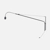 Schwarze Teleskop-Wandleuchte, ausziehbarer Arm 120 cm | Linéa