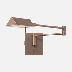LED-Wandleuchte USB Bronze, schwenkbare Leseleuchte | Retina