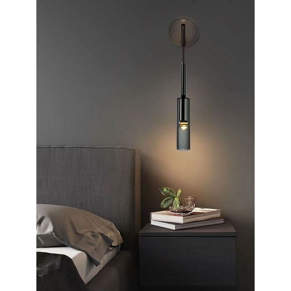 Applique Murale Verre Fumé | Sérénité Lumineuse - Designix Applique Murale Blanc Chaud