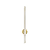 Applique Murale ZAMBELIS 19W Dimmable DESIGN Albatre Blanc et Laiton 2548