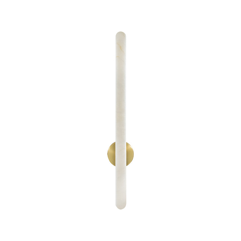 Applique Murale ZAMBELIS 19W Dimmable DESIGN Albatre Blanc et Laiton 2548