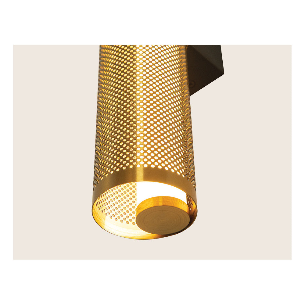 Applique ZAMBELIS 11W DESIGN Noir et Laiton 23041