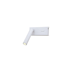Applique Orientable ZAMBELIS 3W avec Port USB DESIGN Blanc Sable H74